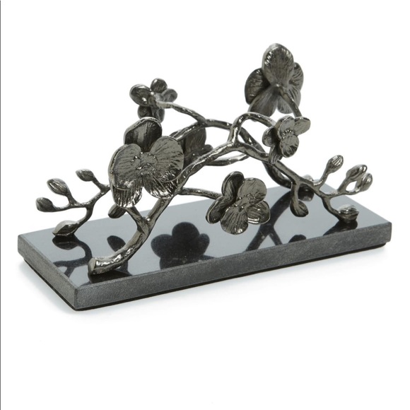 michael aram black orchid napkin holder